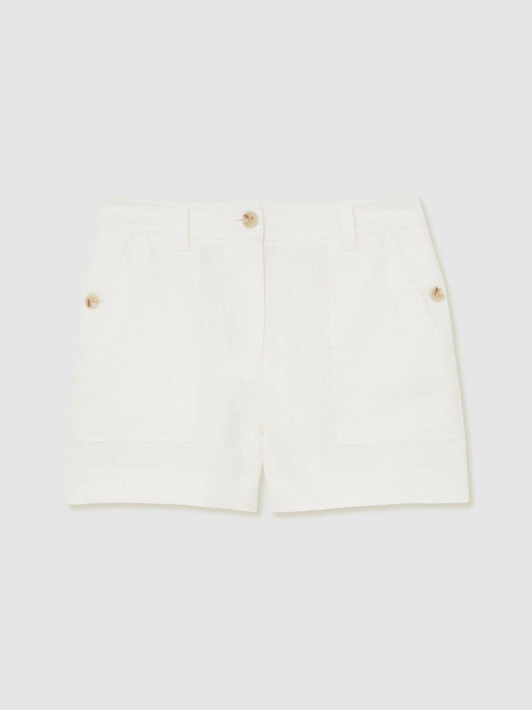 Reiss | Linen Shorts in White