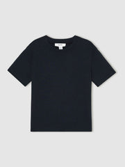 Reiss | 3-9 yrs Cotton Crew-Neck T-Shirt in Navy