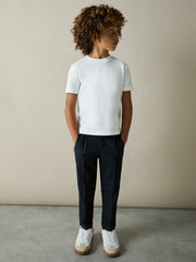 Reiss | 3-9 yrs Cotton Crew-Neck T-Shirt in White