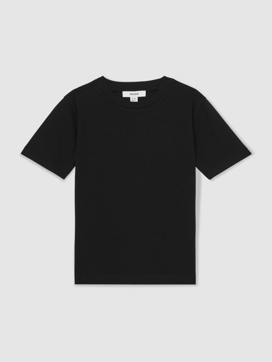 Reiss | 3-9 yrs Cotton Crew-Neck T-Shirt in Black