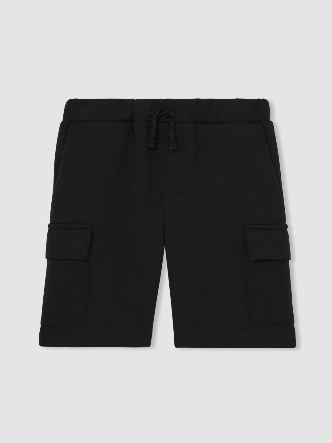 Reiss | 3-9 yrs Interlock-Jersey Cargo Shorts in Navy