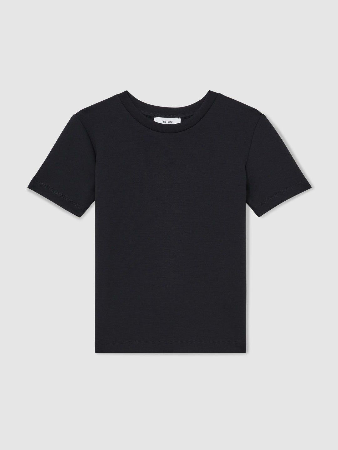 Reiss | 3-9 yrs Interlock-Jersey Crew-Neck T-Shirt in Navy