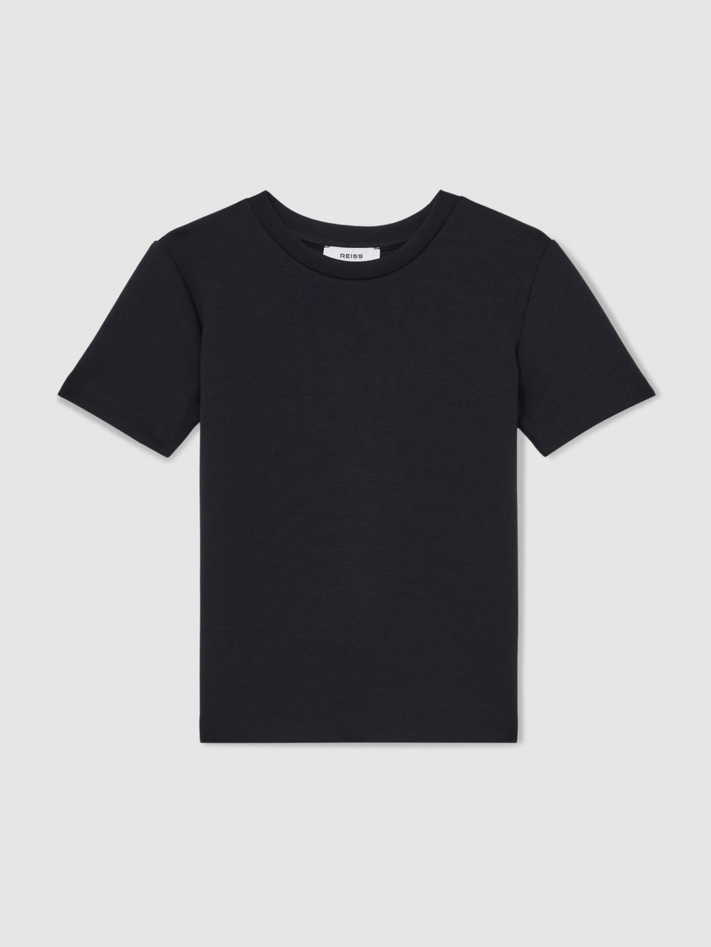 Reiss | 3-9 yrs Interlock-Jersey Crew-Neck T-Shirt in Navy