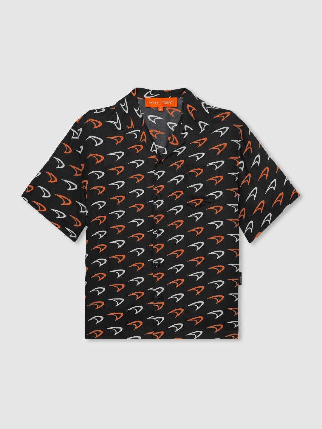 Reiss | McLaren F1 Team Speedmark Logo Shirt in Black