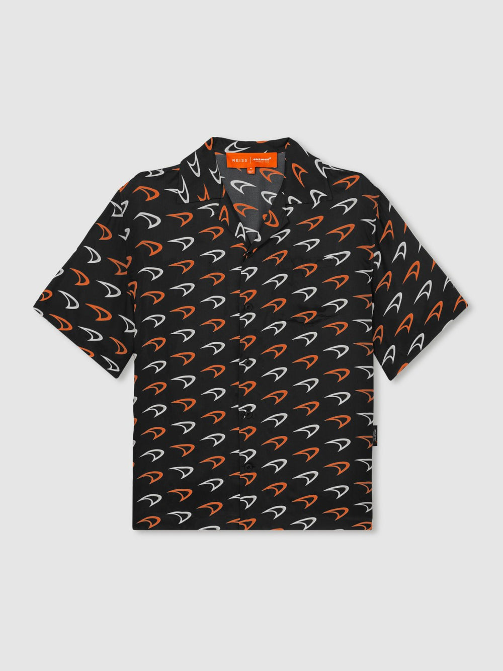 Reiss | McLaren F1 Team Speedmark Logo Shirt in Black