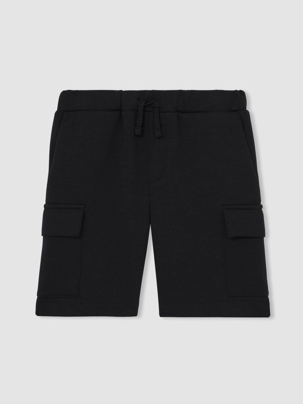 Reiss | 9-13 yrs Interlock-Jersey Cargo Shorts in Navy