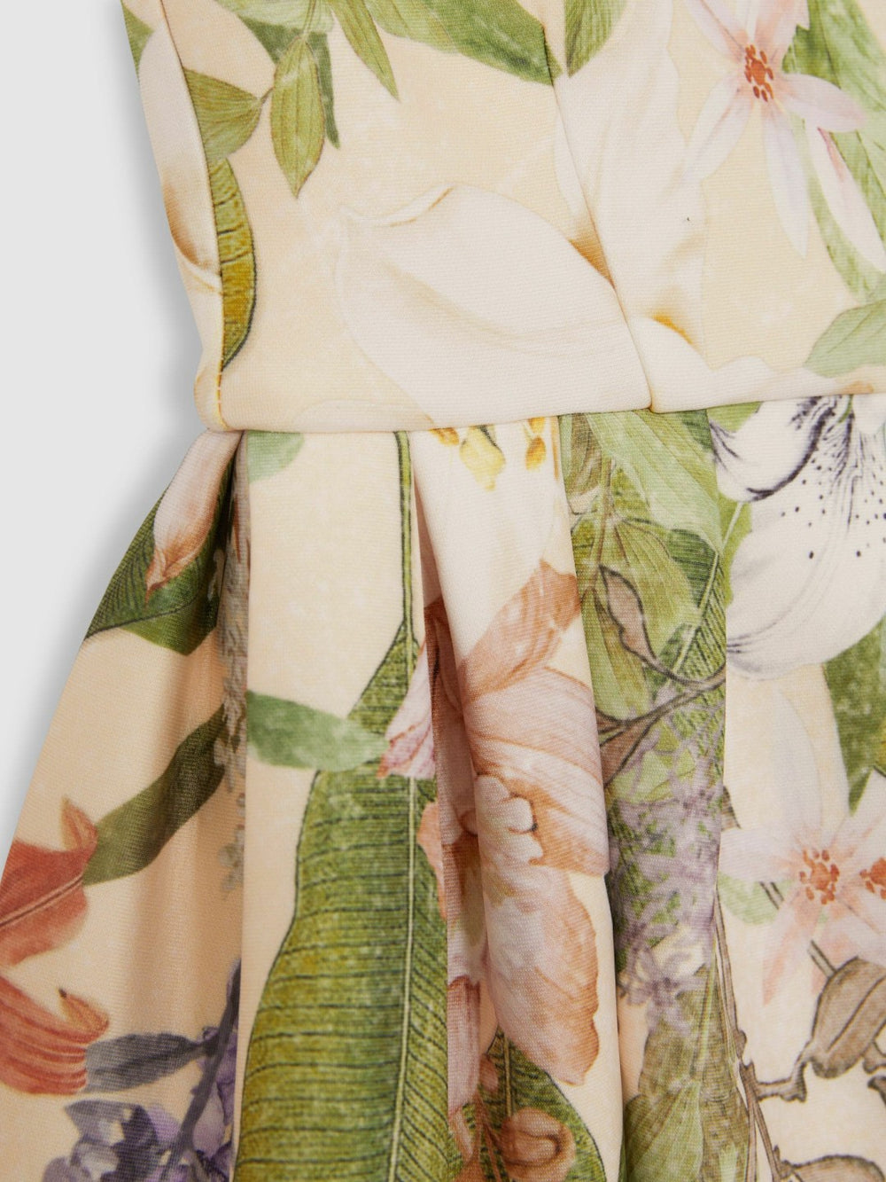Reiss | 4-9 yrs Floral Scuba Sleeveless Dress in Pink Print
