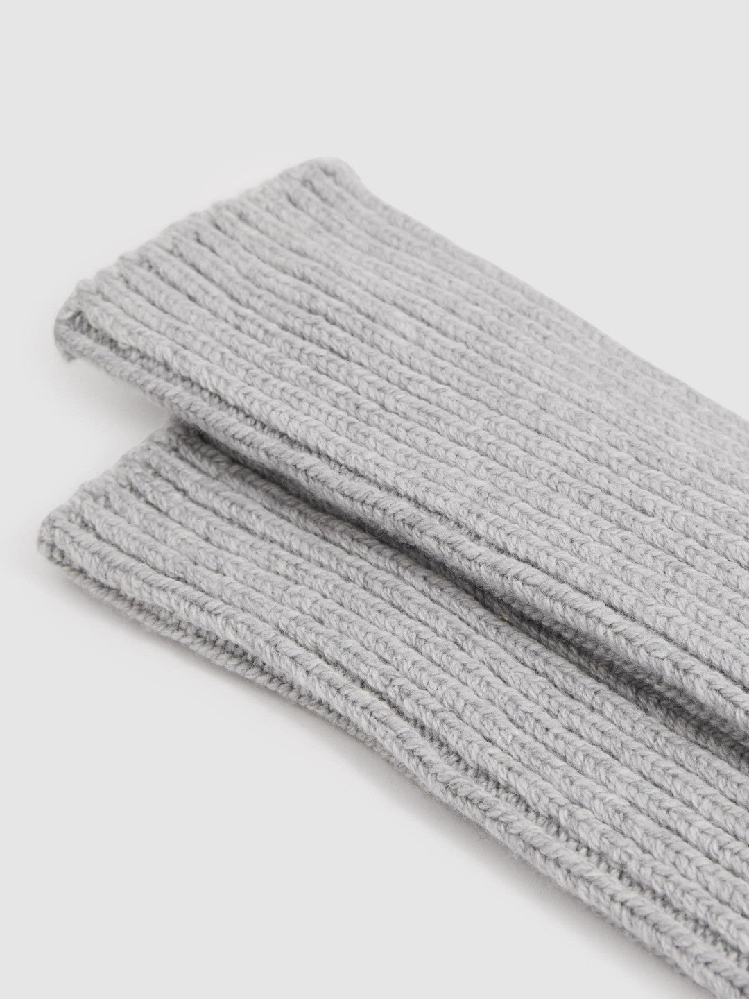Reiss | Rib-Knit Socks With Cashmere in Grey