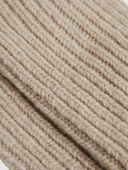 Reiss | Rib-Knit Socks With Cashmere in Oatmeal