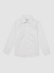 Reiss | 3-9 yrs Cotton Slim-Fit Dinner Shirt in White
