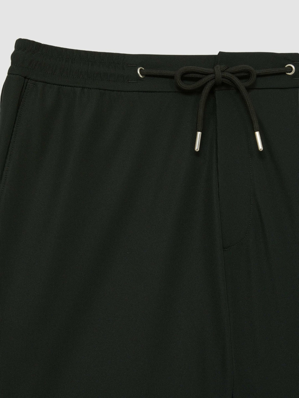 Reiss | Textured Drawstring Shorts in Dark Green