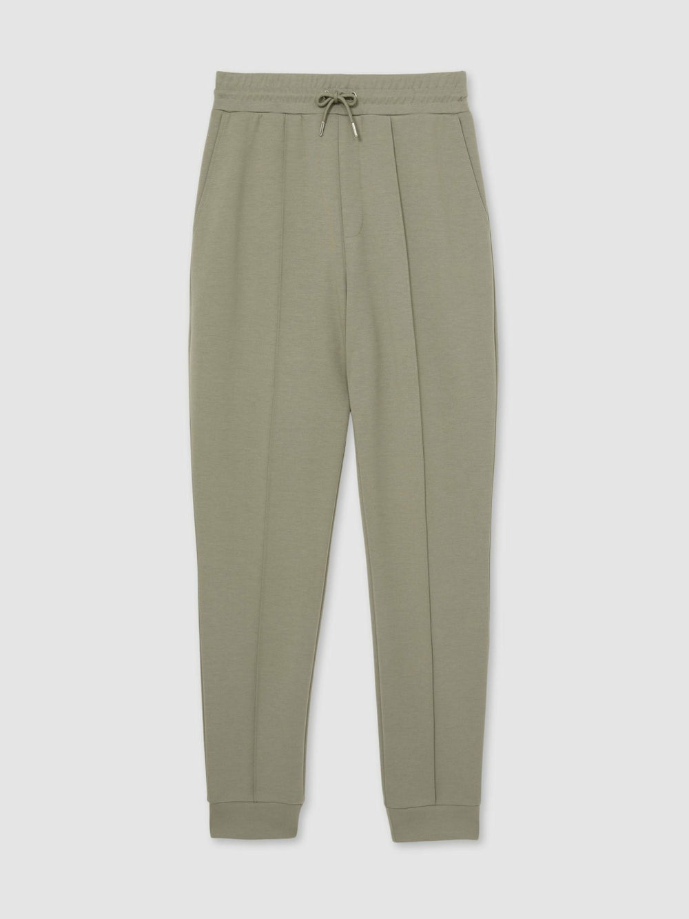 Reiss | Drawstring Jersey Joggers in Sage
