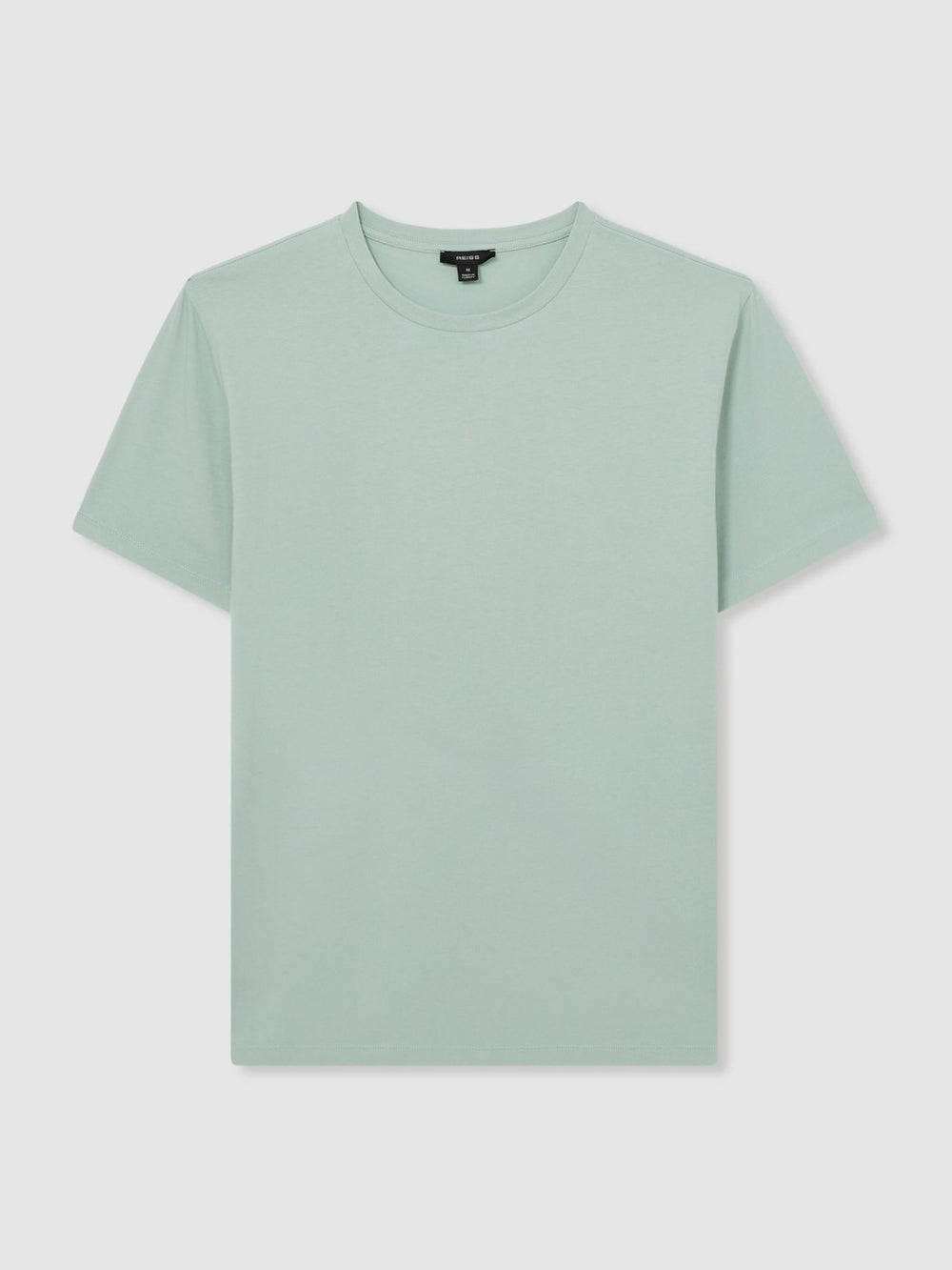 Reiss | Cotton Crew Neck T-Shirt in Mint Green
