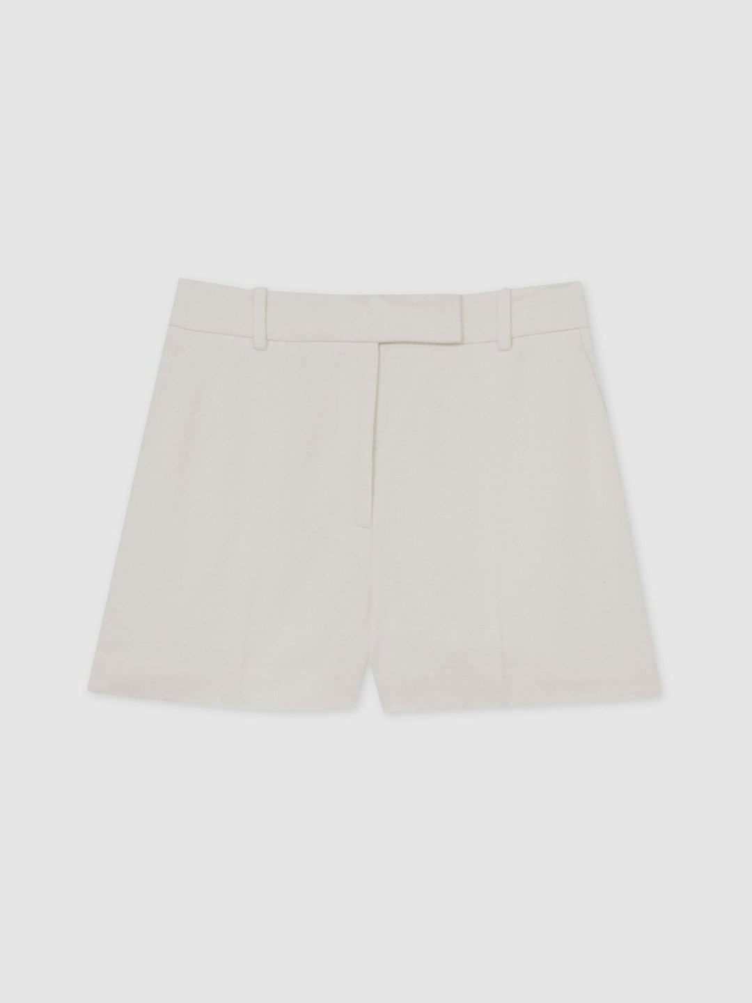 Reiss | Linen-Blend Tailored Shorts in White