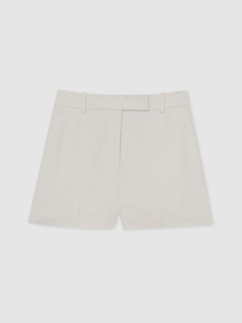 Reiss | Linen-Blend Tailored Shorts in White