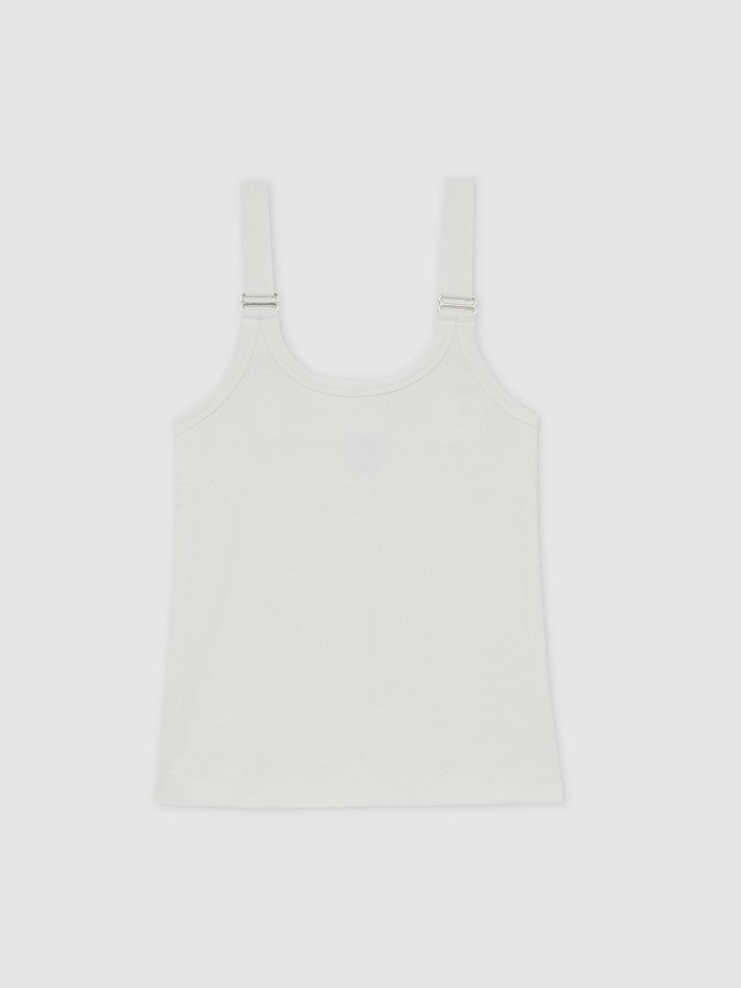Reiss | Stretch-Cotton D-Ring Strap Vest in White