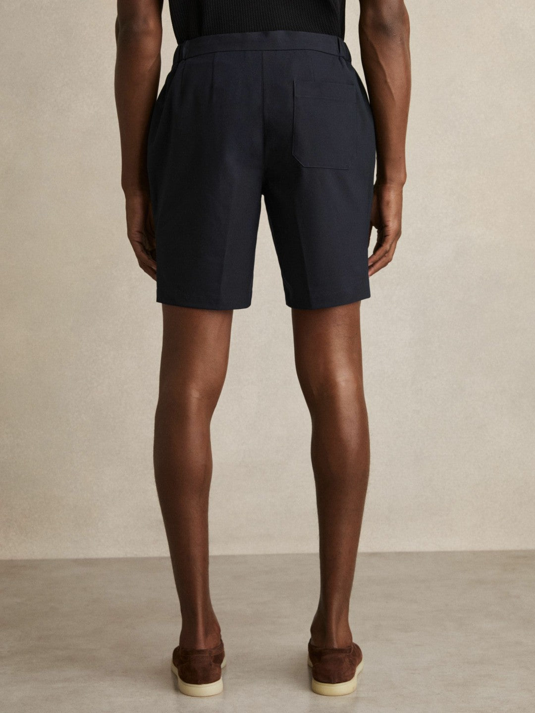 Reiss | Drawstring Chino Shorts in Navy