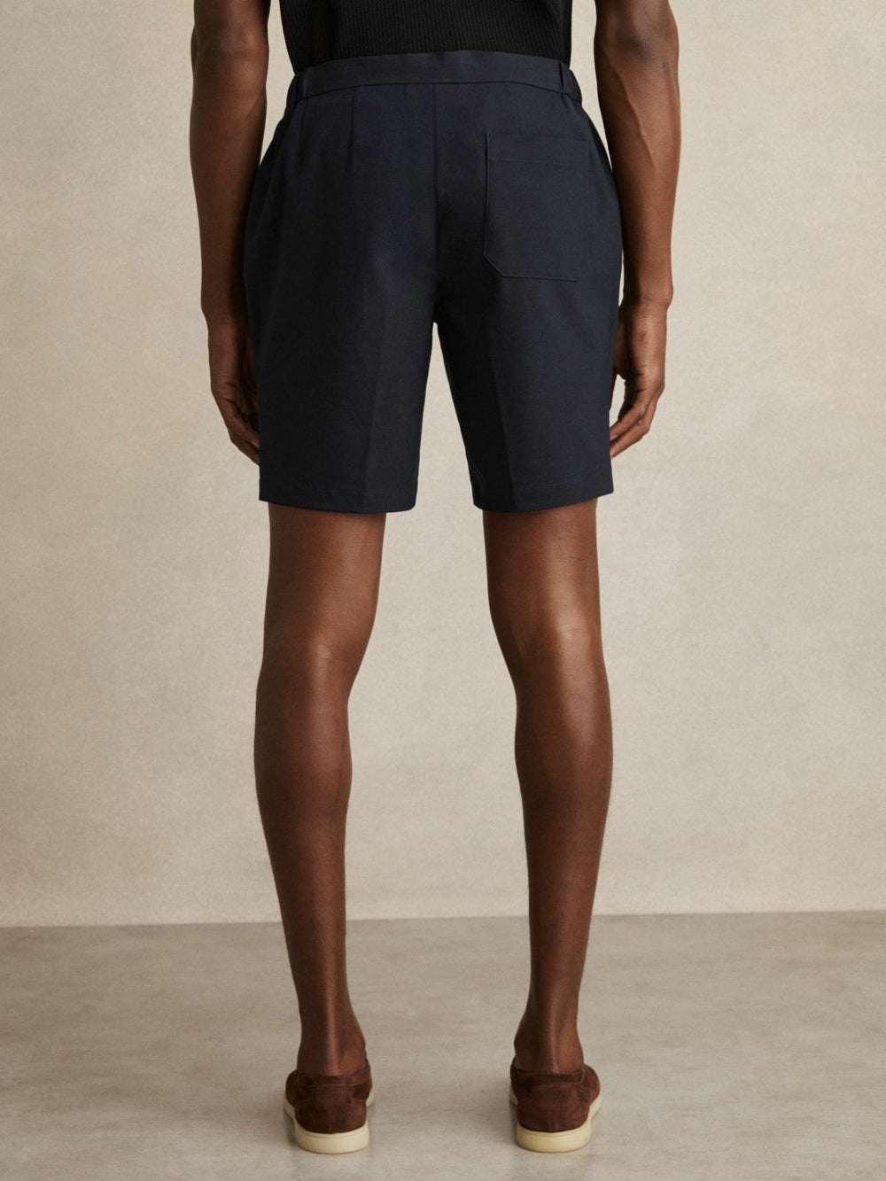 Reiss | Drawstring Chino Shorts in Navy