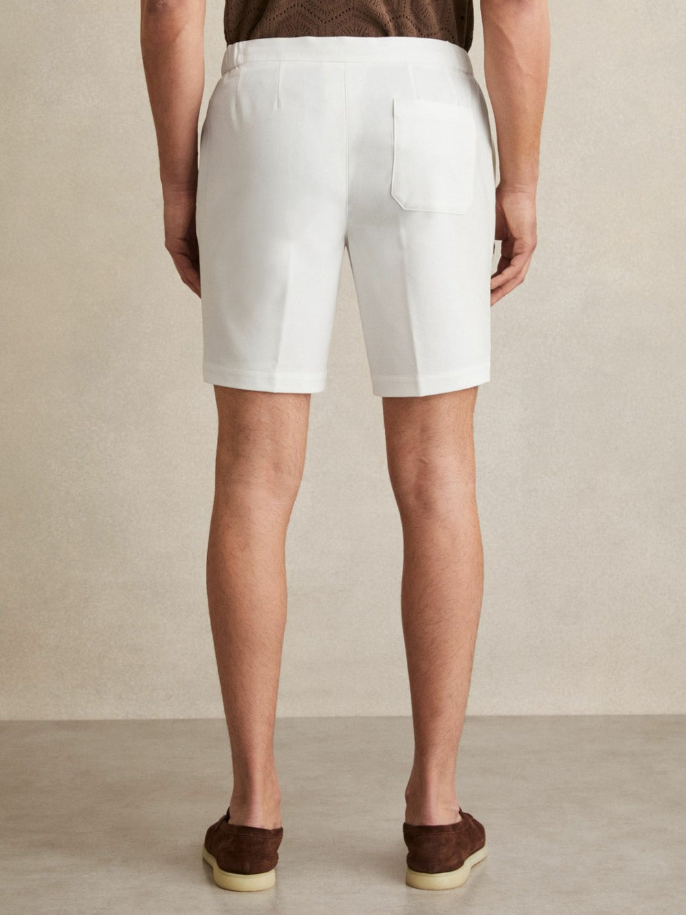 Reiss | Drawstring Chino Shorts in White