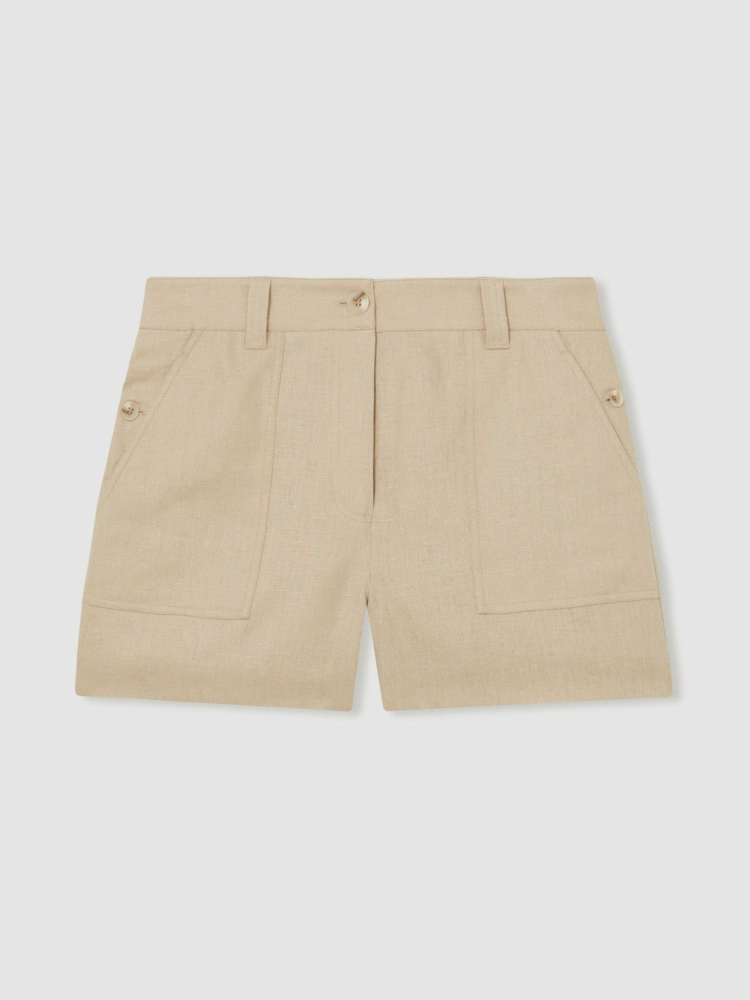 Reiss | Linen Shorts in Neutral