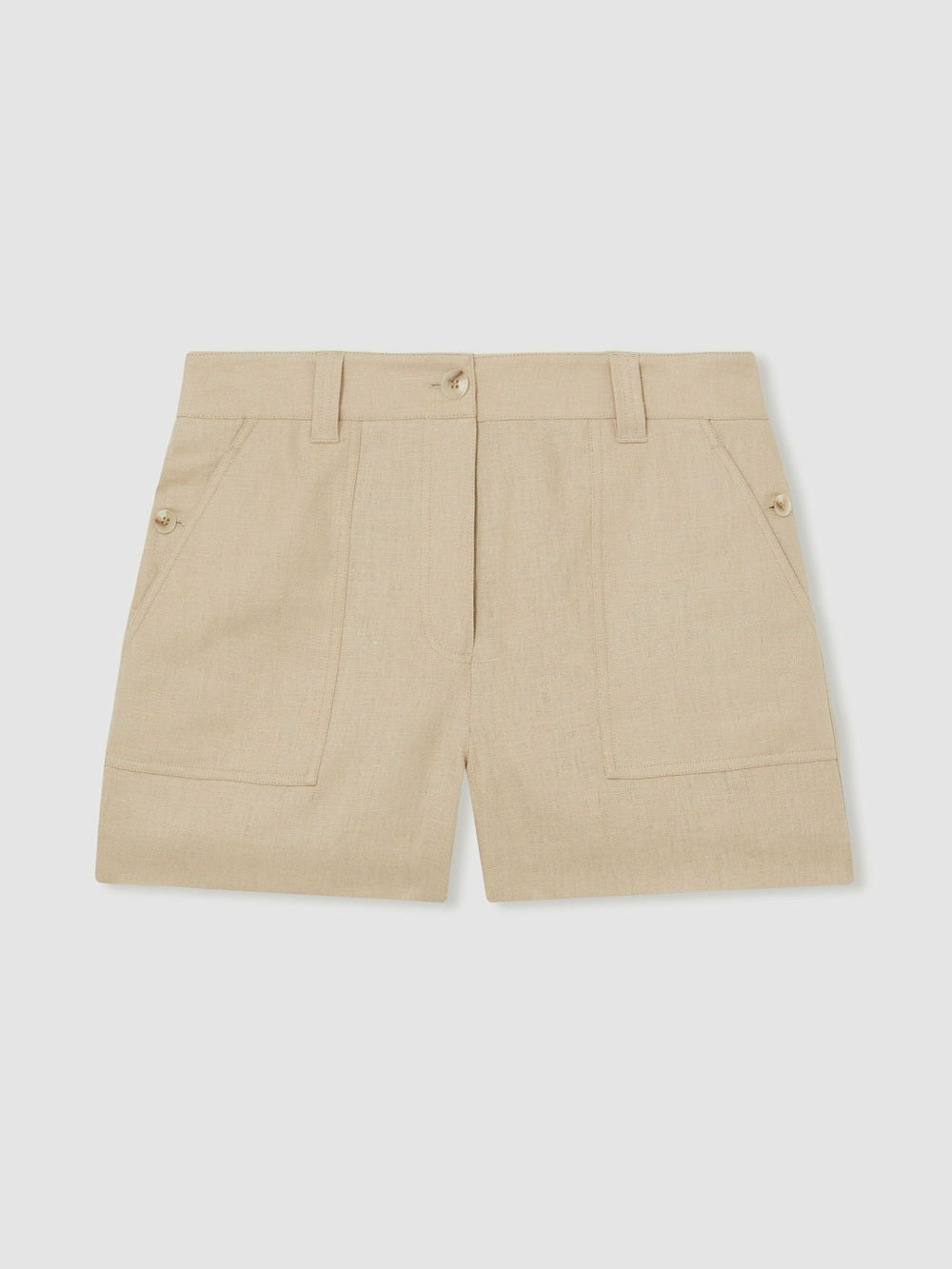 Reiss | Linen Shorts in Neutral