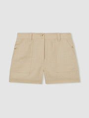 Reiss | Linen Shorts in Neutral
