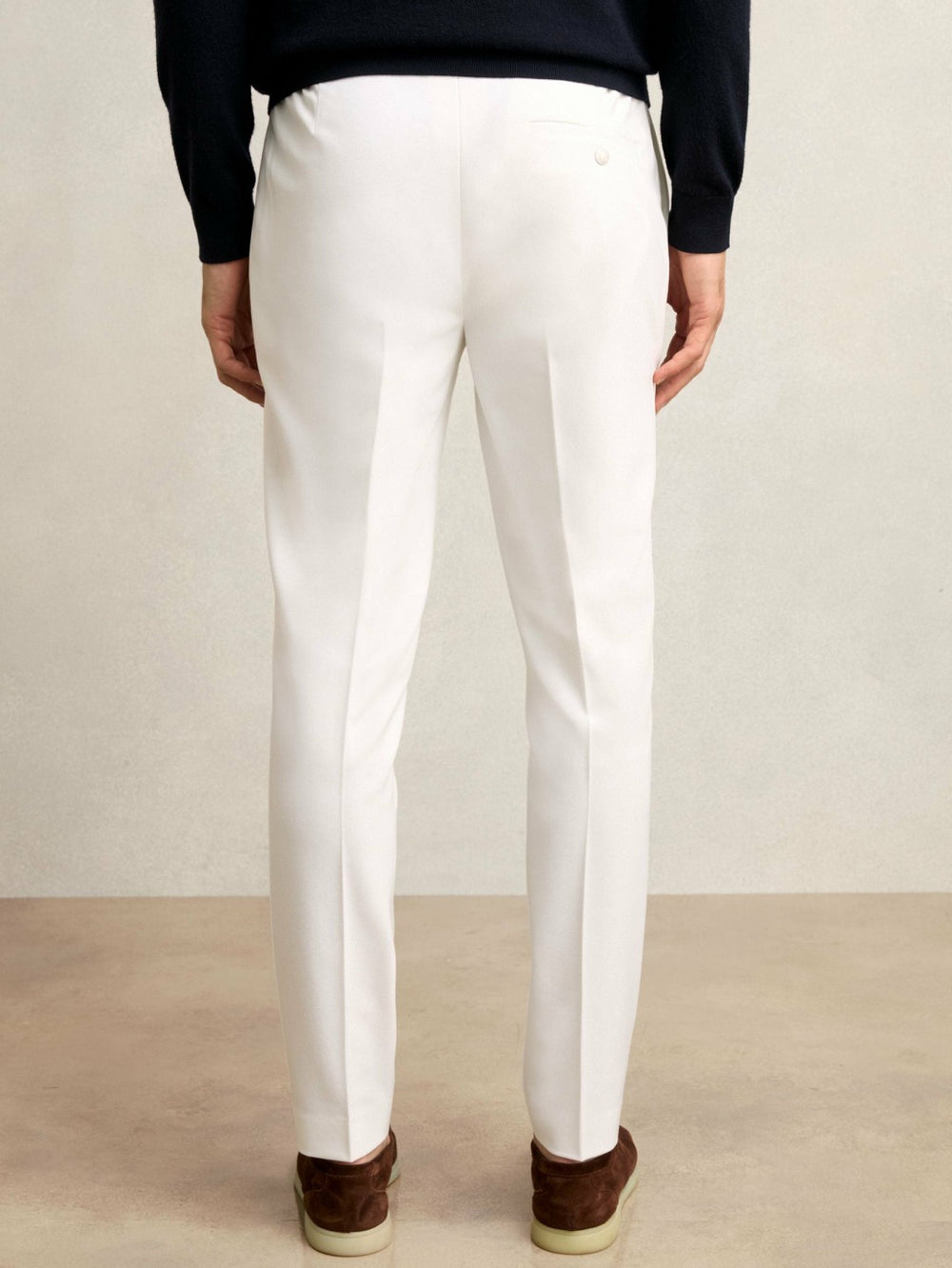 Reiss | Slim-Fit Internal-Drawstring Trousers in White