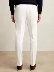 Reiss | Slim-Fit Internal-Drawstring Trousers in White