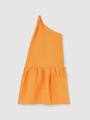 Reiss | 9-13 yrs One-Shoulder Tiered Dress in Orange