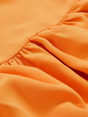 Reiss | 9-13 yrs One-Shoulder Tiered Dress in Orange