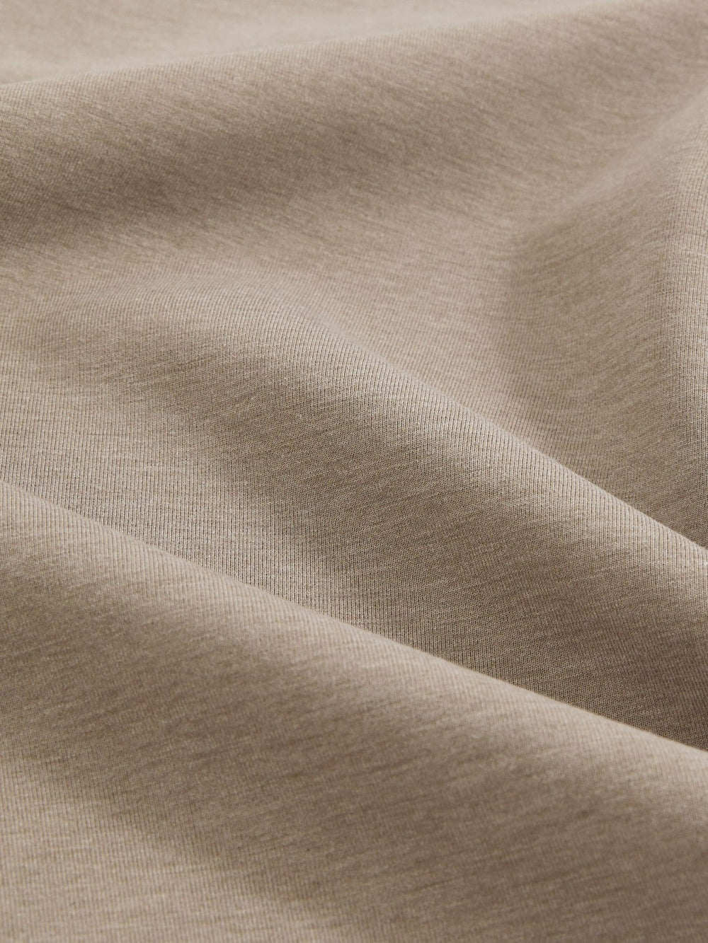 Reiss | Interlock Jersey Crew Neck T-Shirt in Taupe Brown