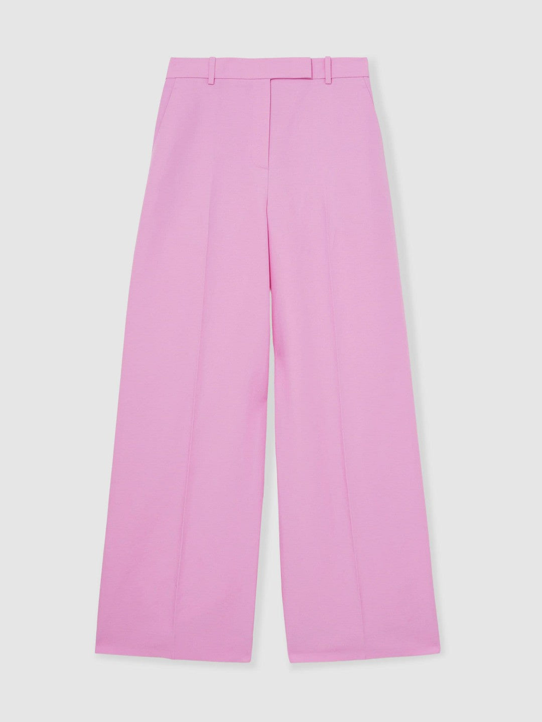 Reiss | Wide-Leg Trousers With Linen in Pink