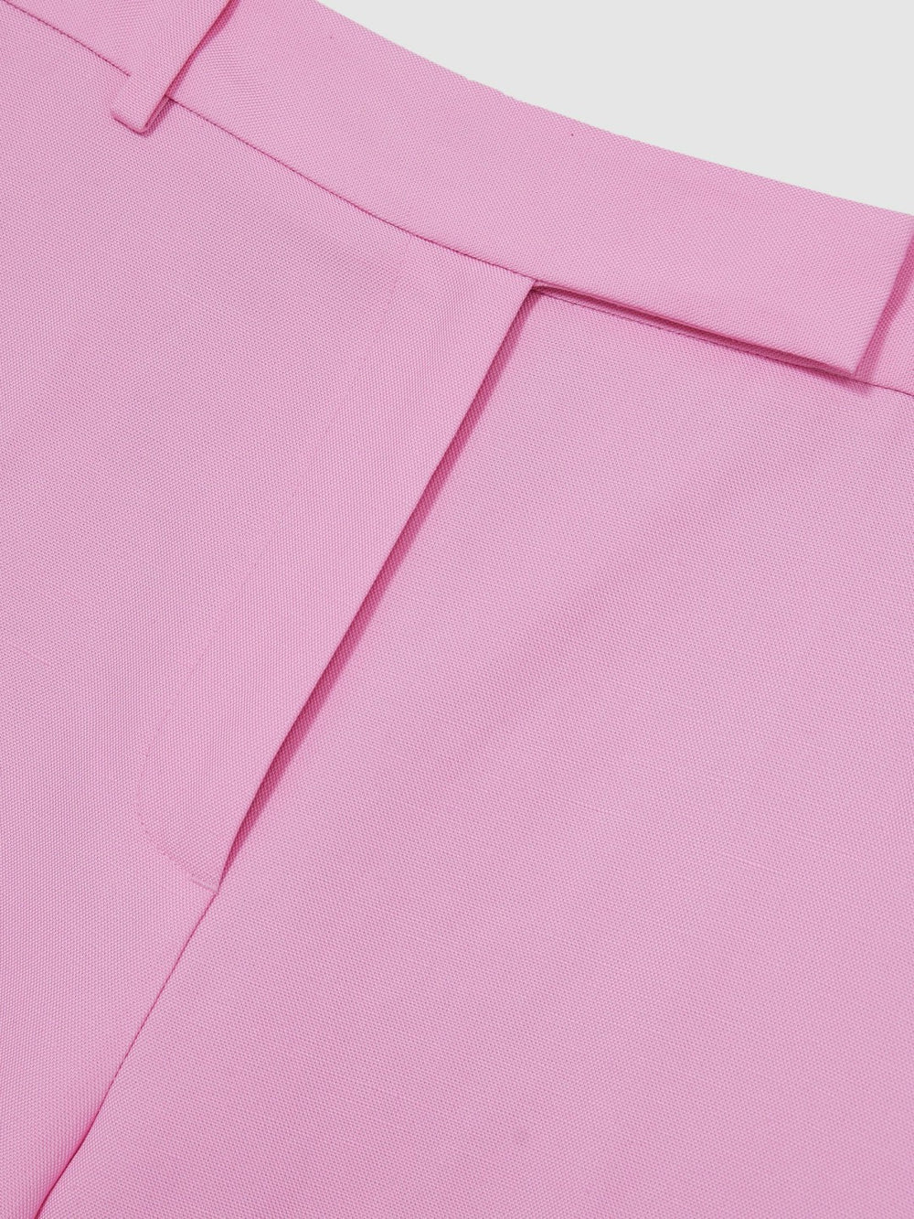 Reiss | Wide-Leg Trousers With Linen in Pink