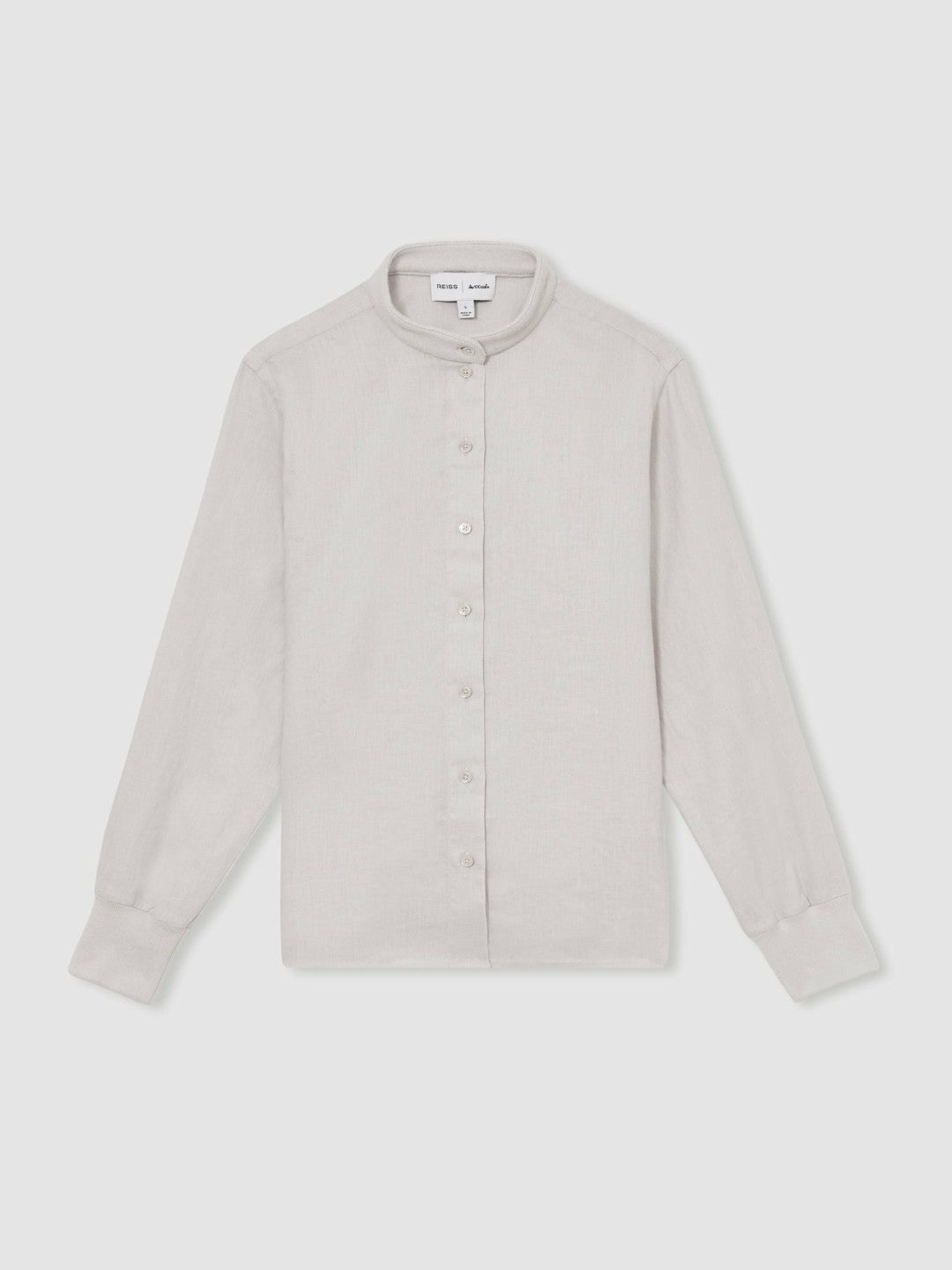 Reiss | | Les 100 Ciels Linen Shirt in Soft Grey