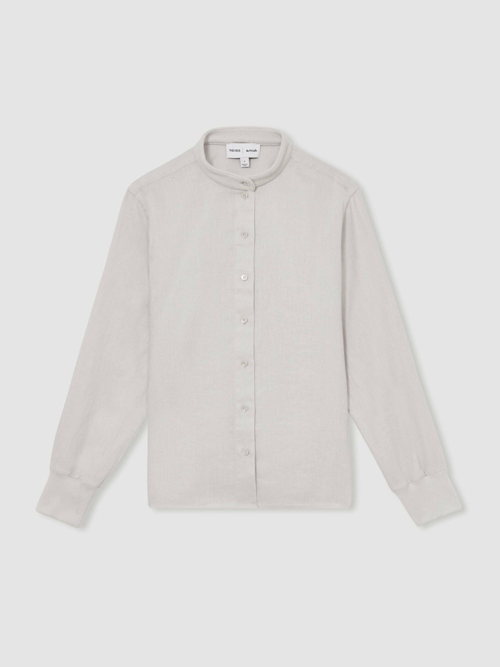 Reiss | | Les 100 Ciels Linen Shirt in Soft Grey