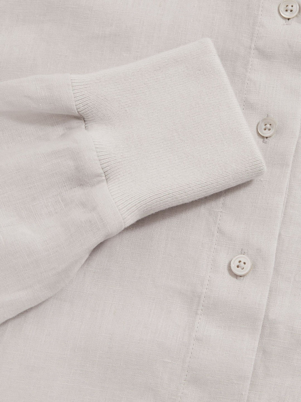 Reiss | | Les 100 Ciels Linen Shirt in Soft Grey