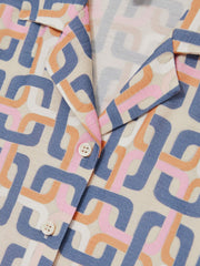 Reiss | 9-13 yrs Geometric Chain Print Shirt in Multi
