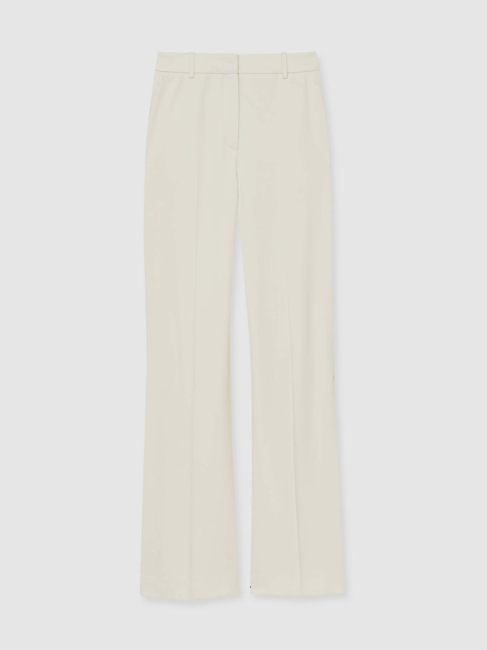 Reiss | Petite Wide Leg Tailored Trousers in Cream