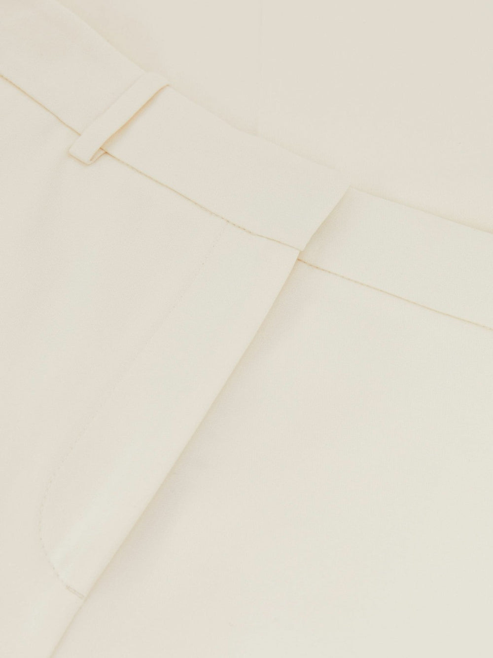 Reiss | Wide Leg Tailored Trousers in Cream