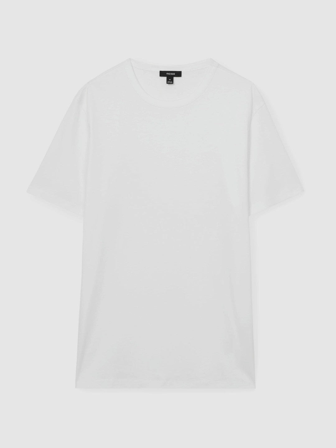 Reiss | Mercerised-Cotton Crew-Neck T-Shirt in White