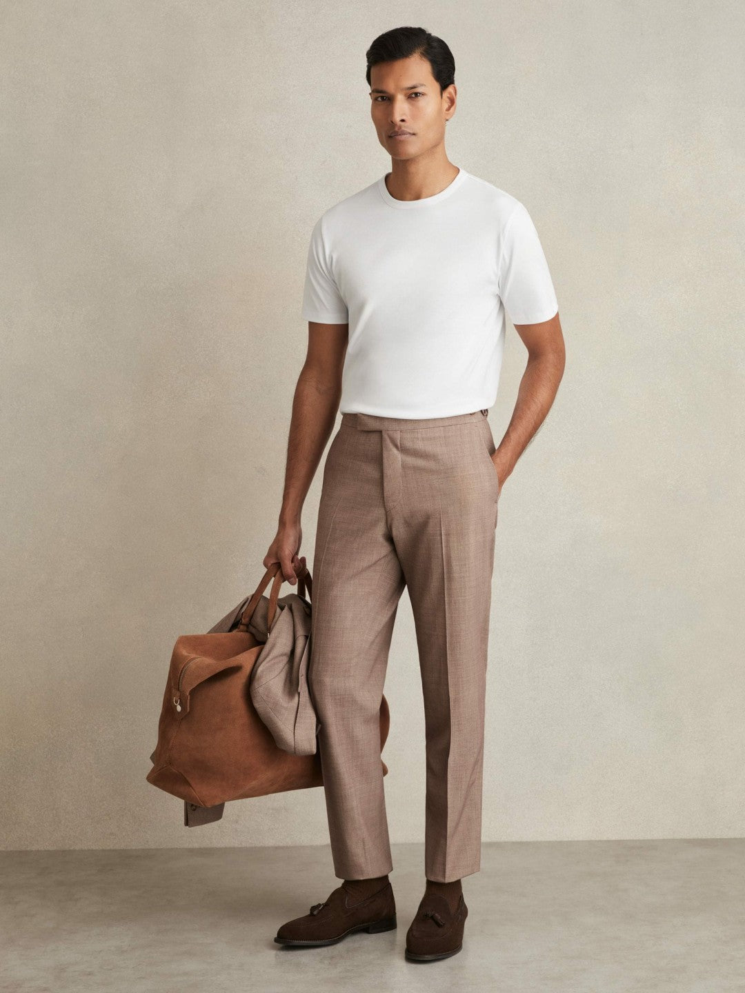 Reiss | Mercerised-Cotton Crew-Neck T-Shirt in White