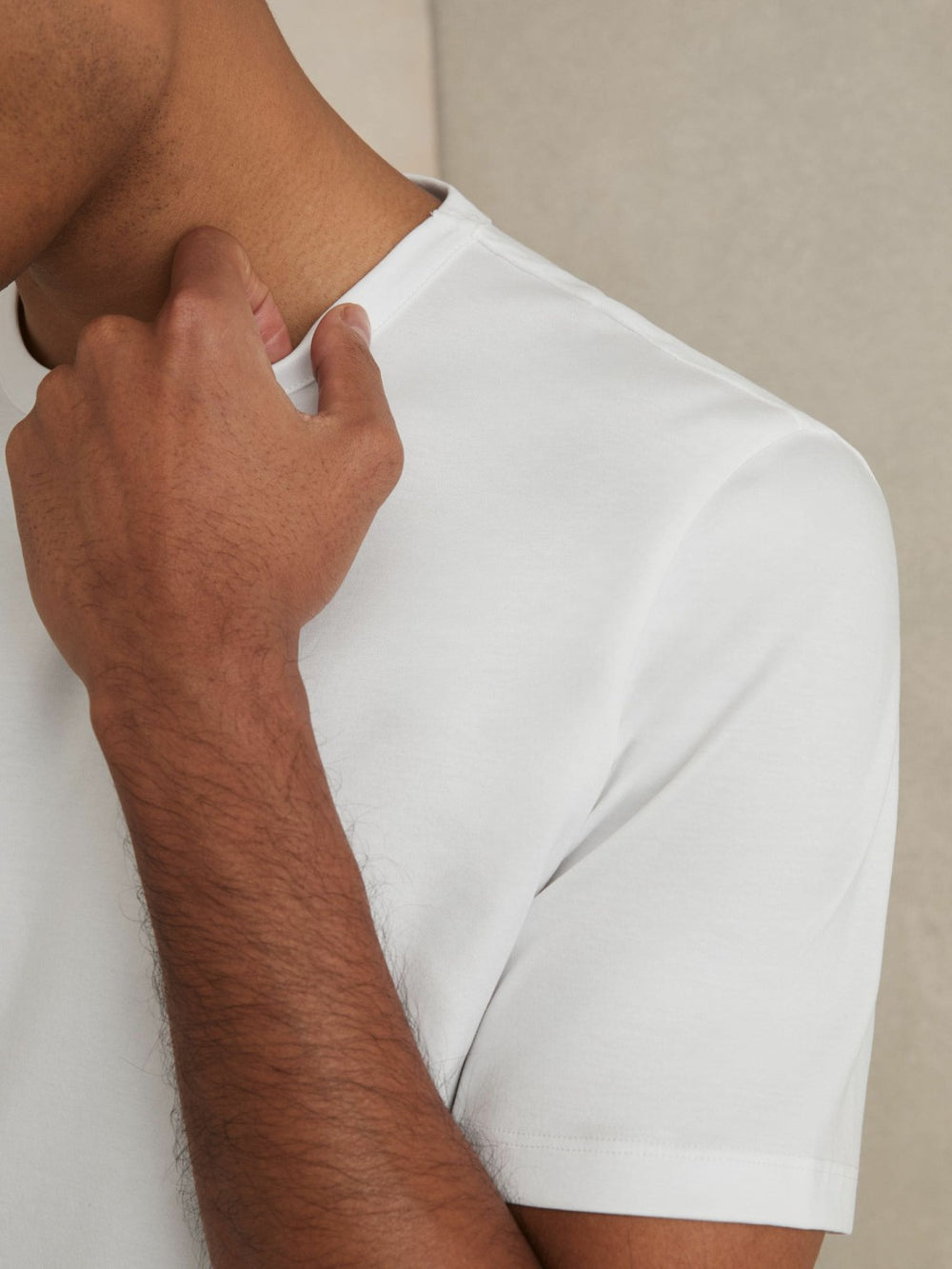 Reiss | Mercerised-Cotton Crew-Neck T-Shirt in White