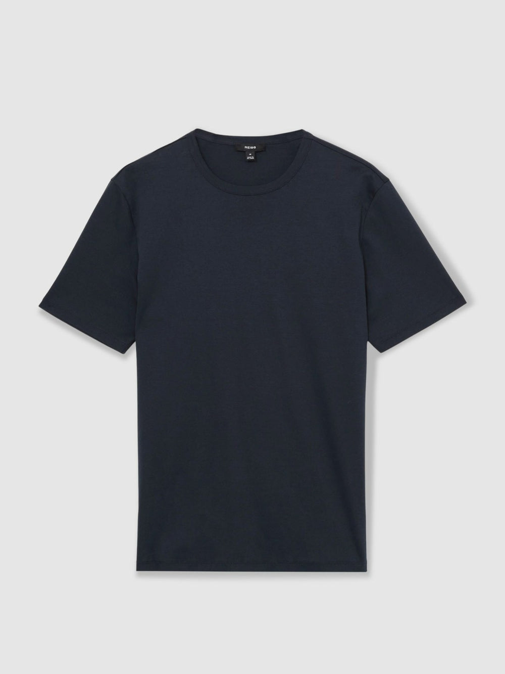 Reiss | Mercerised-Cotton Crew-Neck T-Shirt in Navy