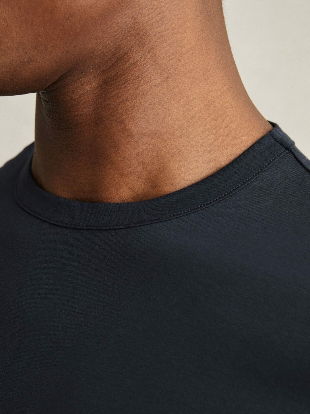 Reiss | Mercerised-Cotton Crew-Neck T-Shirt in Navy