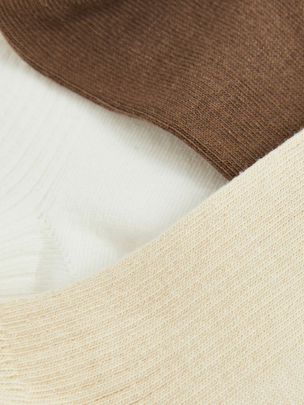 Reiss | 3 Pack of Trainer Socks in Chocolate/White