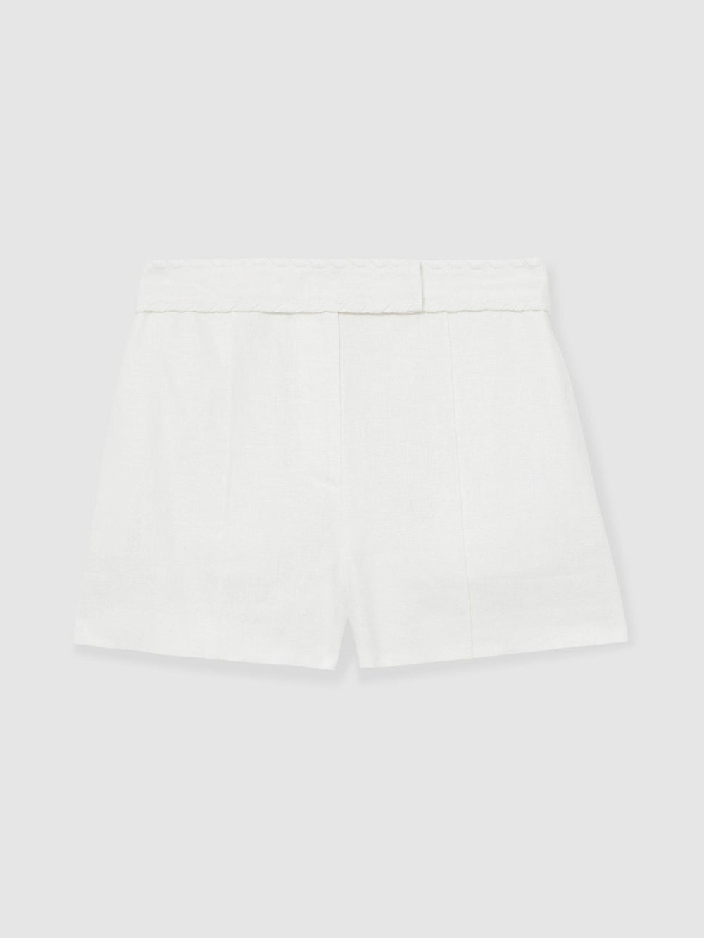 Reiss | Linen Whipstitch Shorts in White