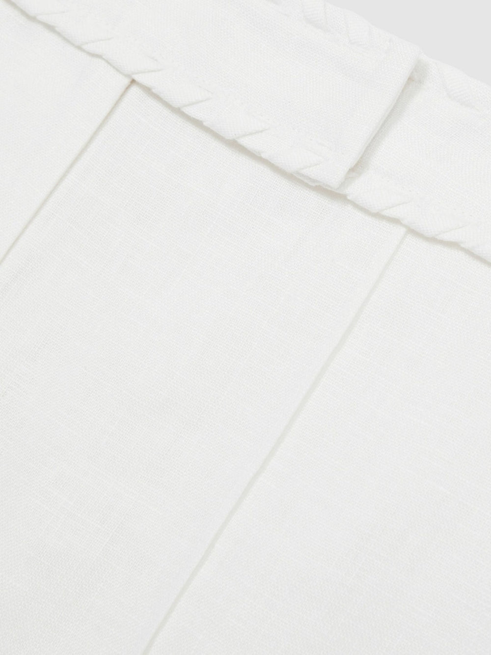 Reiss | Linen Whipstitch Shorts in White