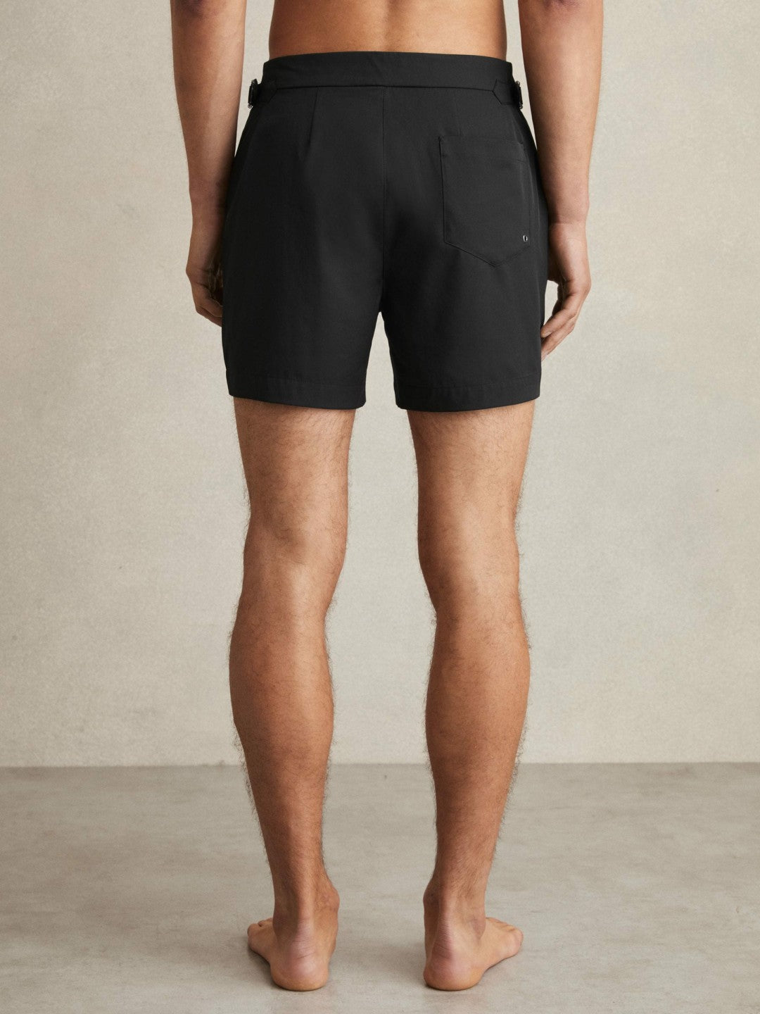 Reiss | Side-Adjuster Swim Shorts in Black