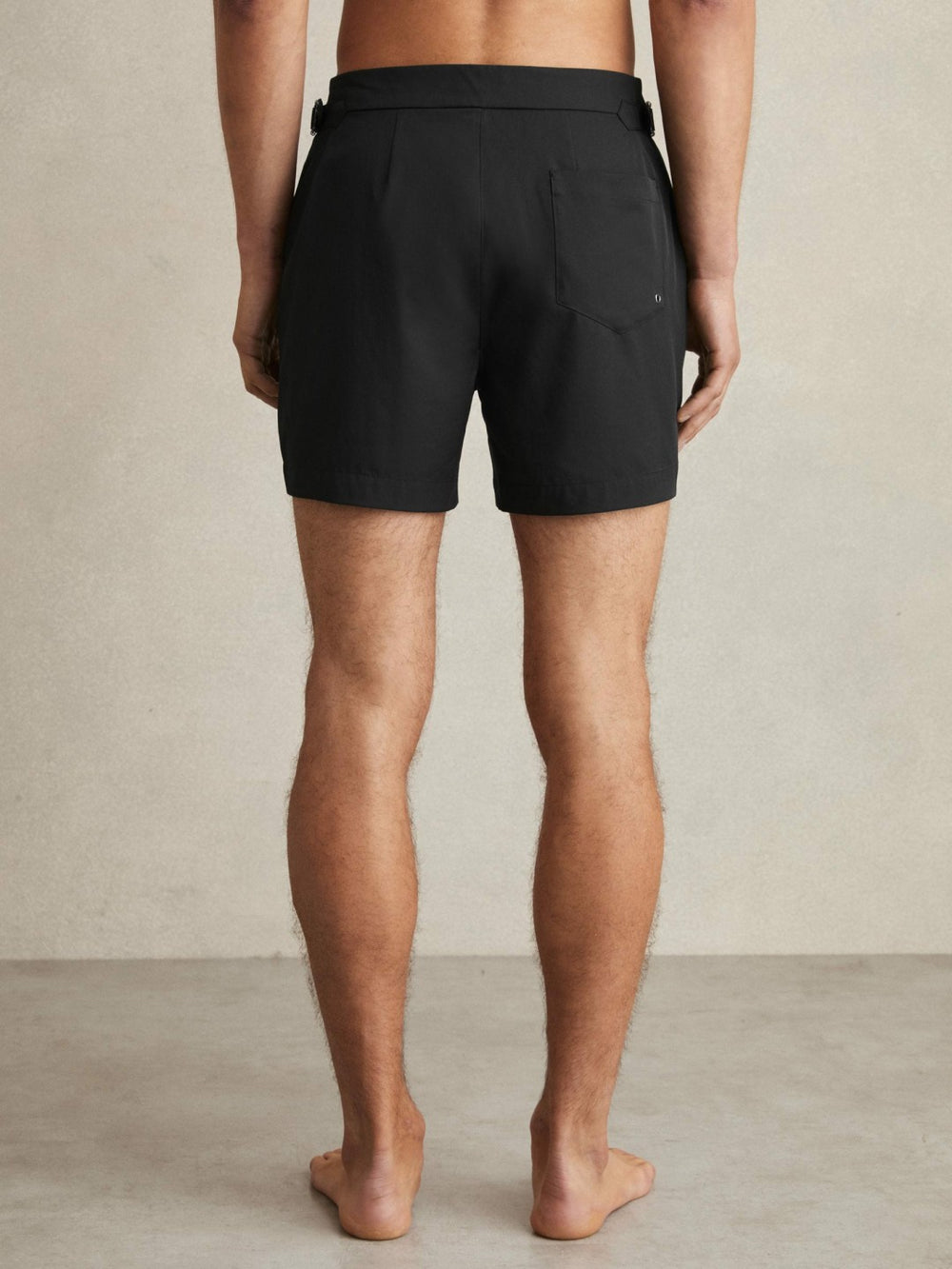 Reiss | Side-Adjuster Swim Shorts in Black