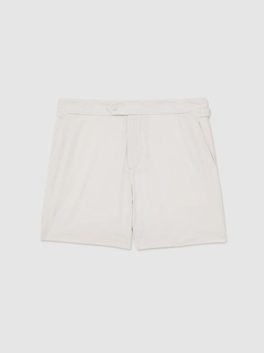 Reiss | Side-Adjuster Swim Shorts in Off White